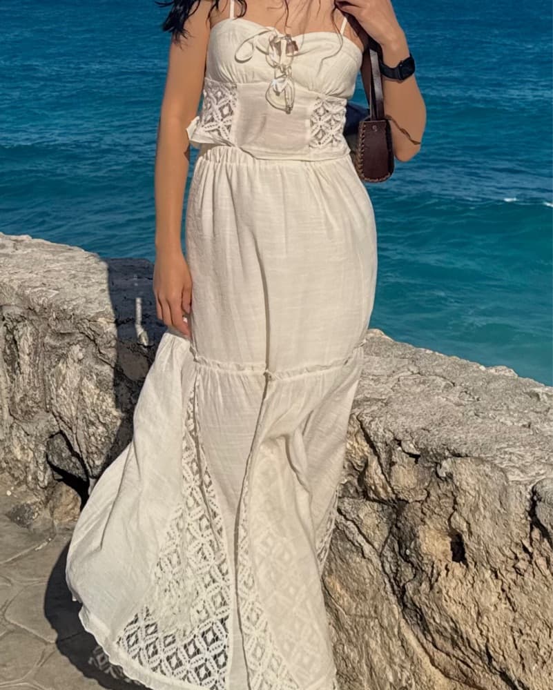 Elegant Beige Skirt Set - Image 2