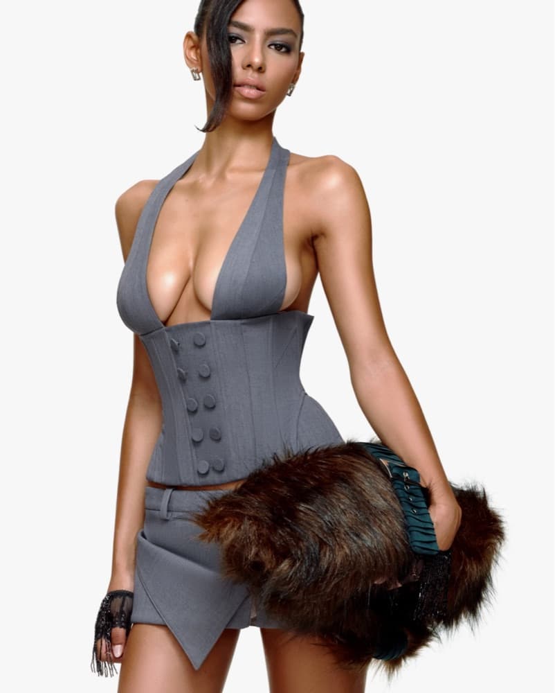 Fanci Grey Corset - Image 2