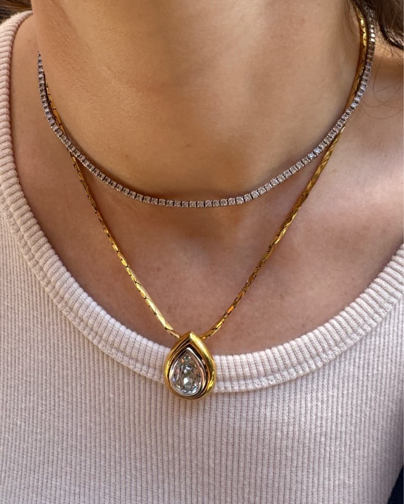 Saint Laurent Vintage Pendant Necklace - Image 2