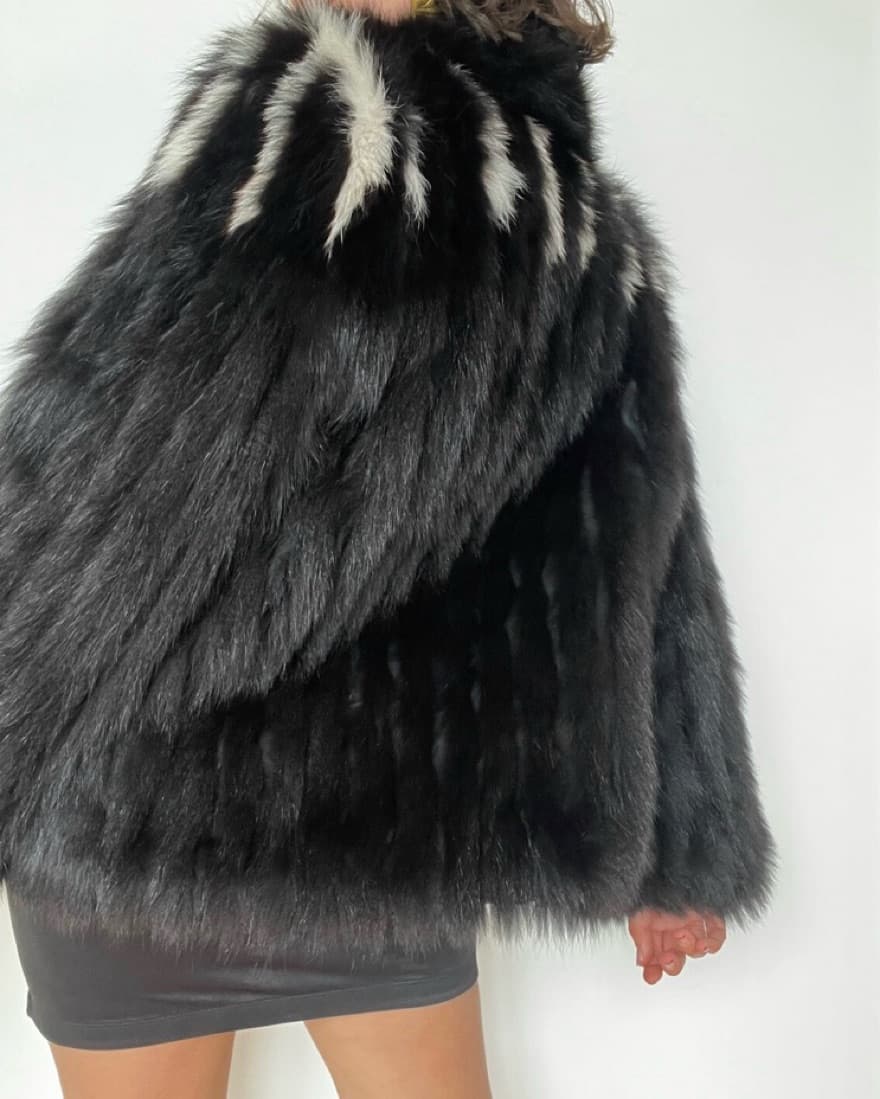 Stay Foxy Vintage Fur Coat - Image 2