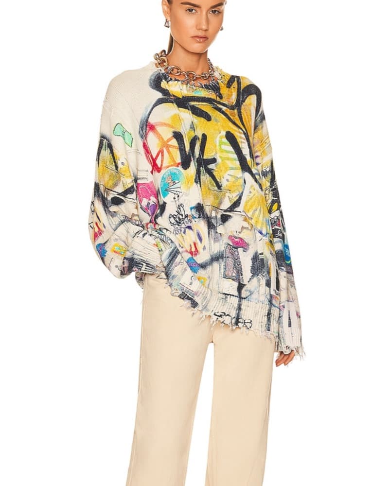 R13 Graffiti Sweater - Image 1