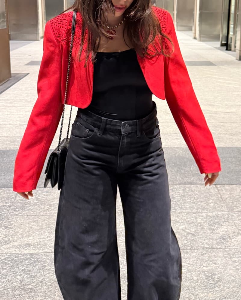 Vintage Red Blazer - Image 2
