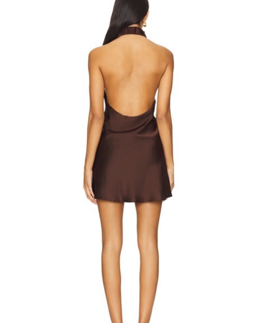 Brown cocktail dress - Image 2