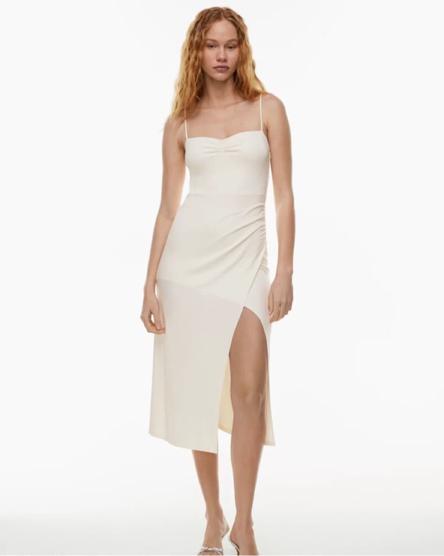 Aritzia Wilfred Cream Dress - Image 3