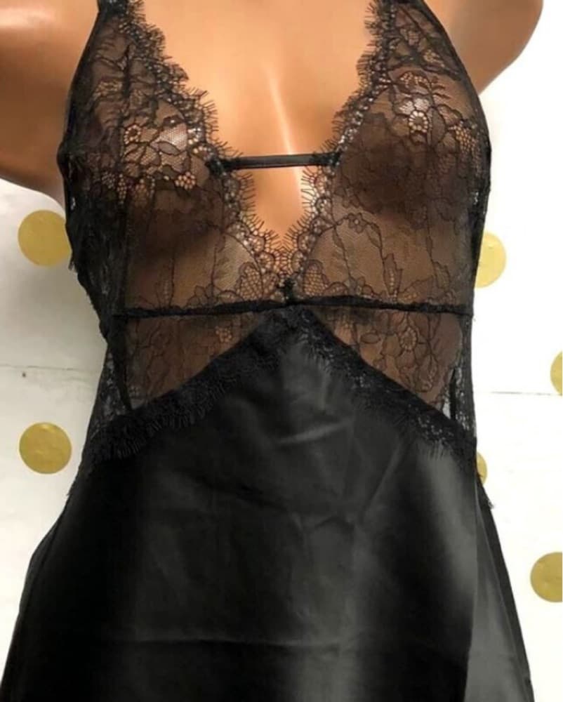 Victoria’s Secret Black Slip Dress - Image 2