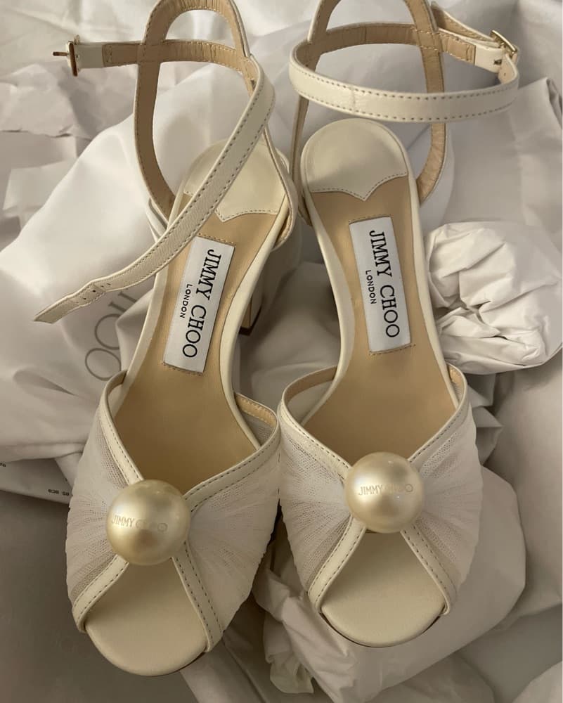 Jimmy choo Sacaria tulle Pearly Heel - Image 2