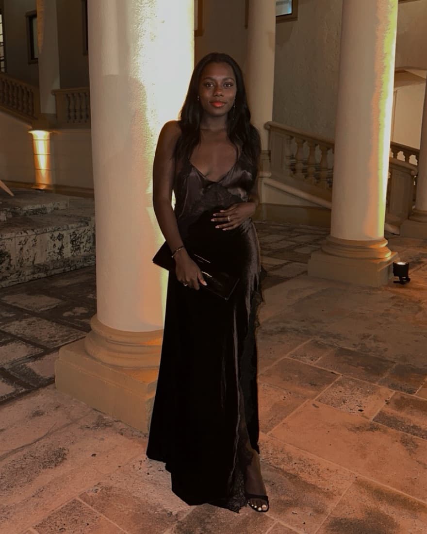 JEN CEBALLOS X MANGO Silk Velvet Dress  - Image 2