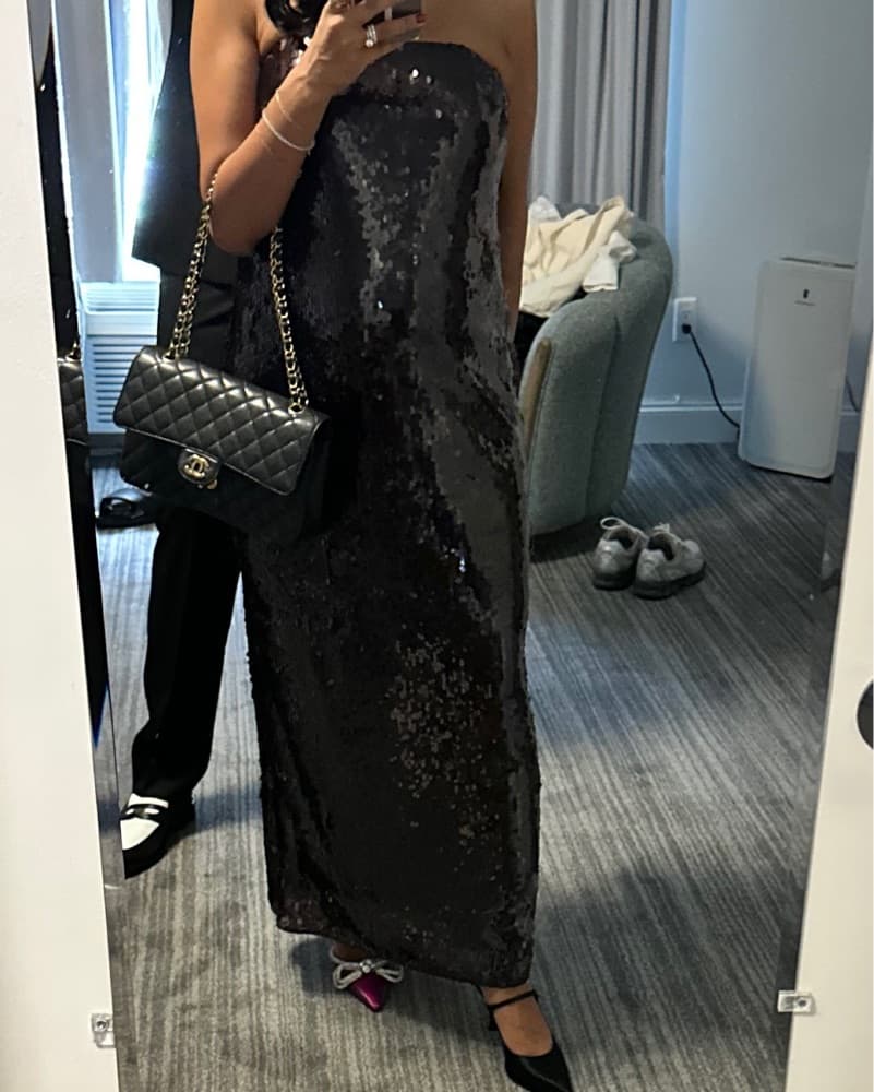 Staud Casey Dress In bronze - Image 4