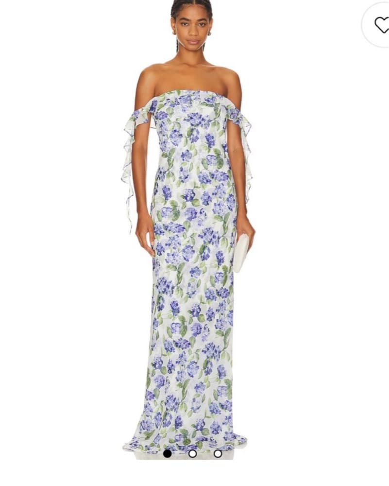 Floral Off-the-Shoulder Dress - Image 1