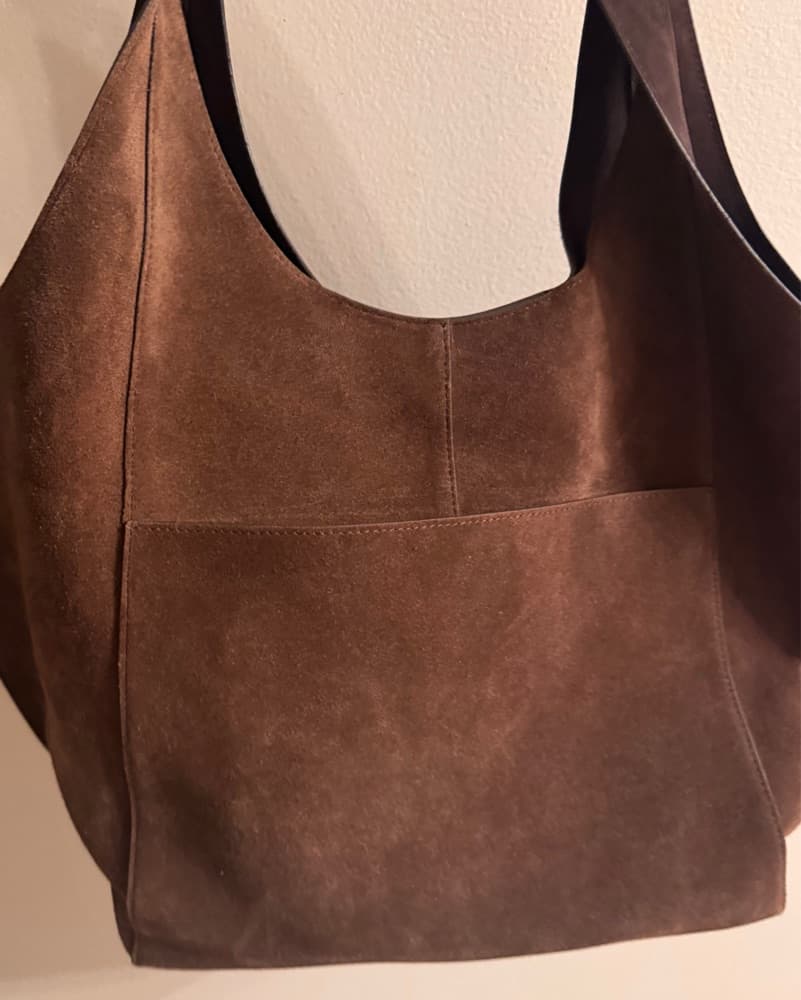 RSVP Paris Medium Parachute Suede Bag - Image 4