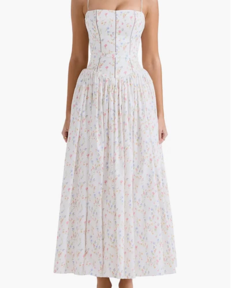 HOUSE OF CB Ysabella White Posy Print - Image 1