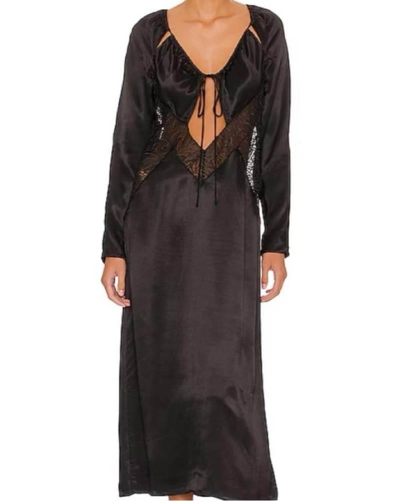 NWT L’Academic Jael Midi Dress Black - Image 2