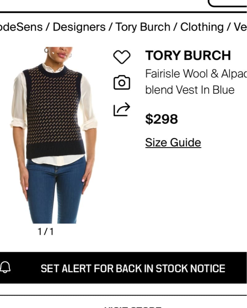 Tory Burch Sweater Vest  - Image 4