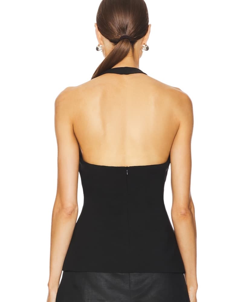 MISHA Aluisa Stretch Top in Black - Image 3