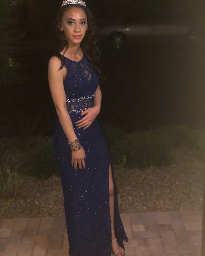 Navy Blue Formal Dress - Image 1