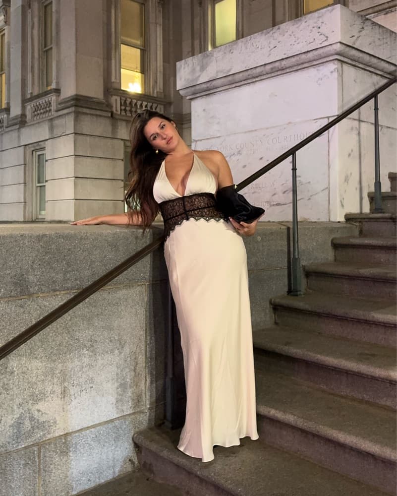 Silk Lace Dress - Image 2