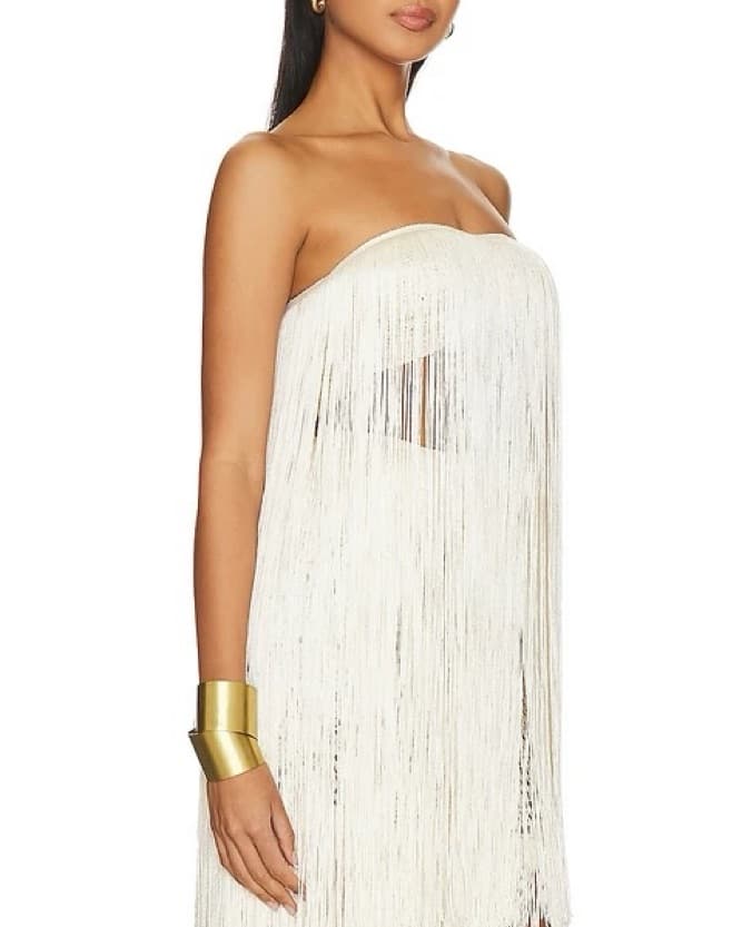 Bahia Maria Luciana Fringe Top/Skirt Set - Image 3