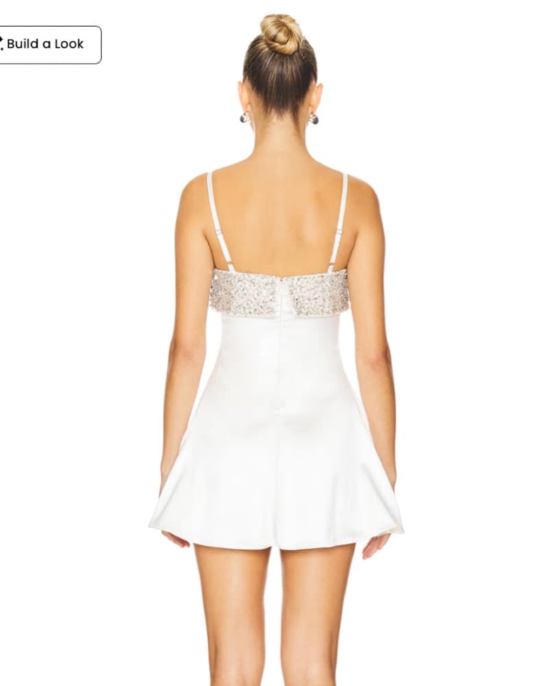 White Revolve Mini Dress - Image 2