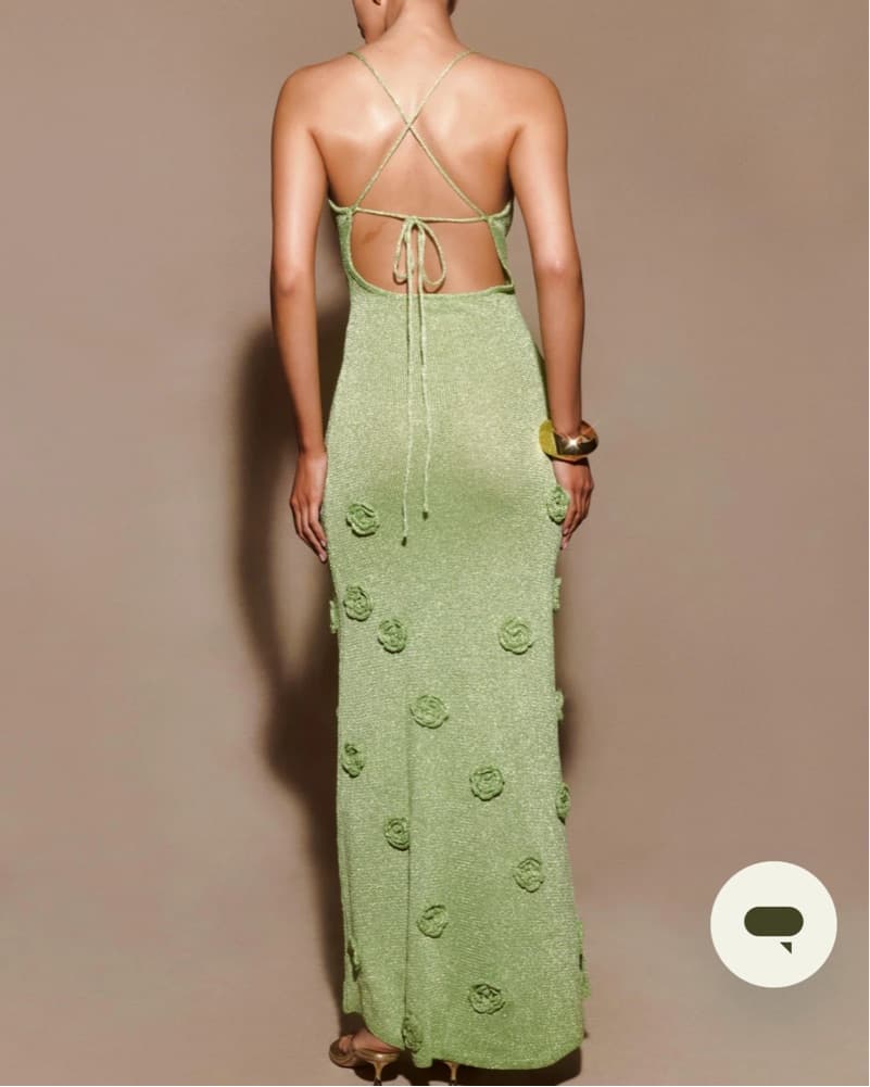 Meshki - SUKI Metallic Knit Max Dress - Image 2
