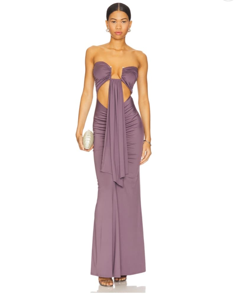 Revolve Superdown Rosy Maxi Dress Purple - Image 1