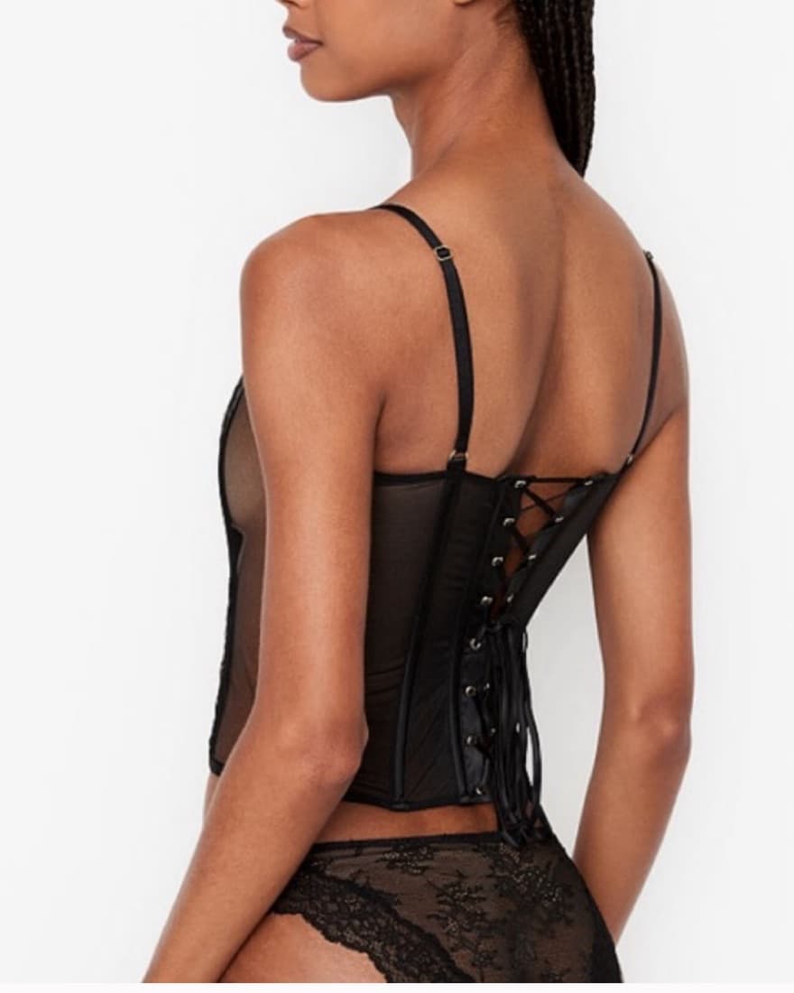 Butterfly Lace Bustier Corset Top - Image 4