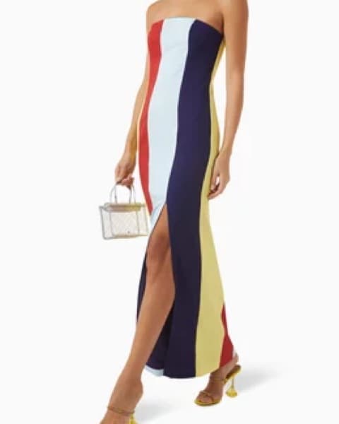 Panelwork Bandeau Dress - Image 2