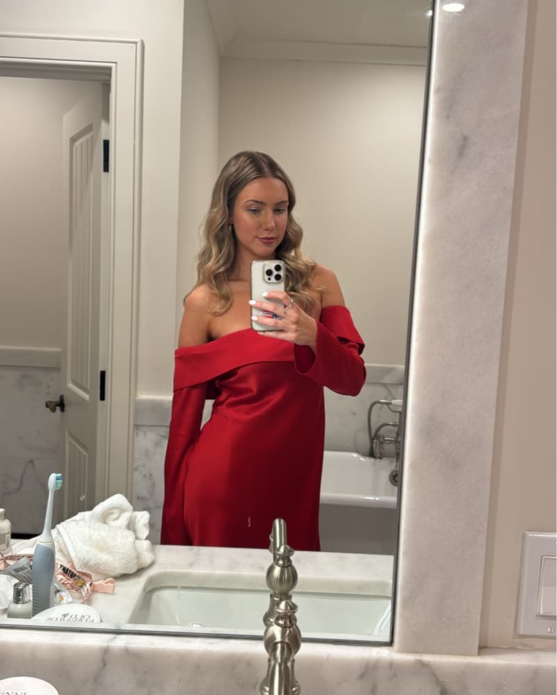 Red Reformation Maves Dress - Image 1