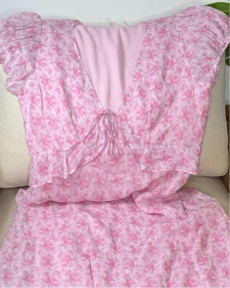 LoveShackFancy Lillian Floral Midi Dress - Image 2
