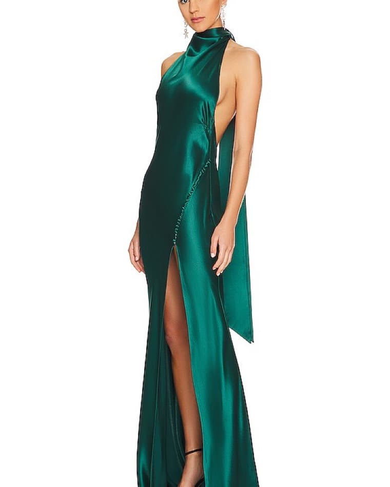 Sau Lee Peneolpe Gown Emerald  - Image 3