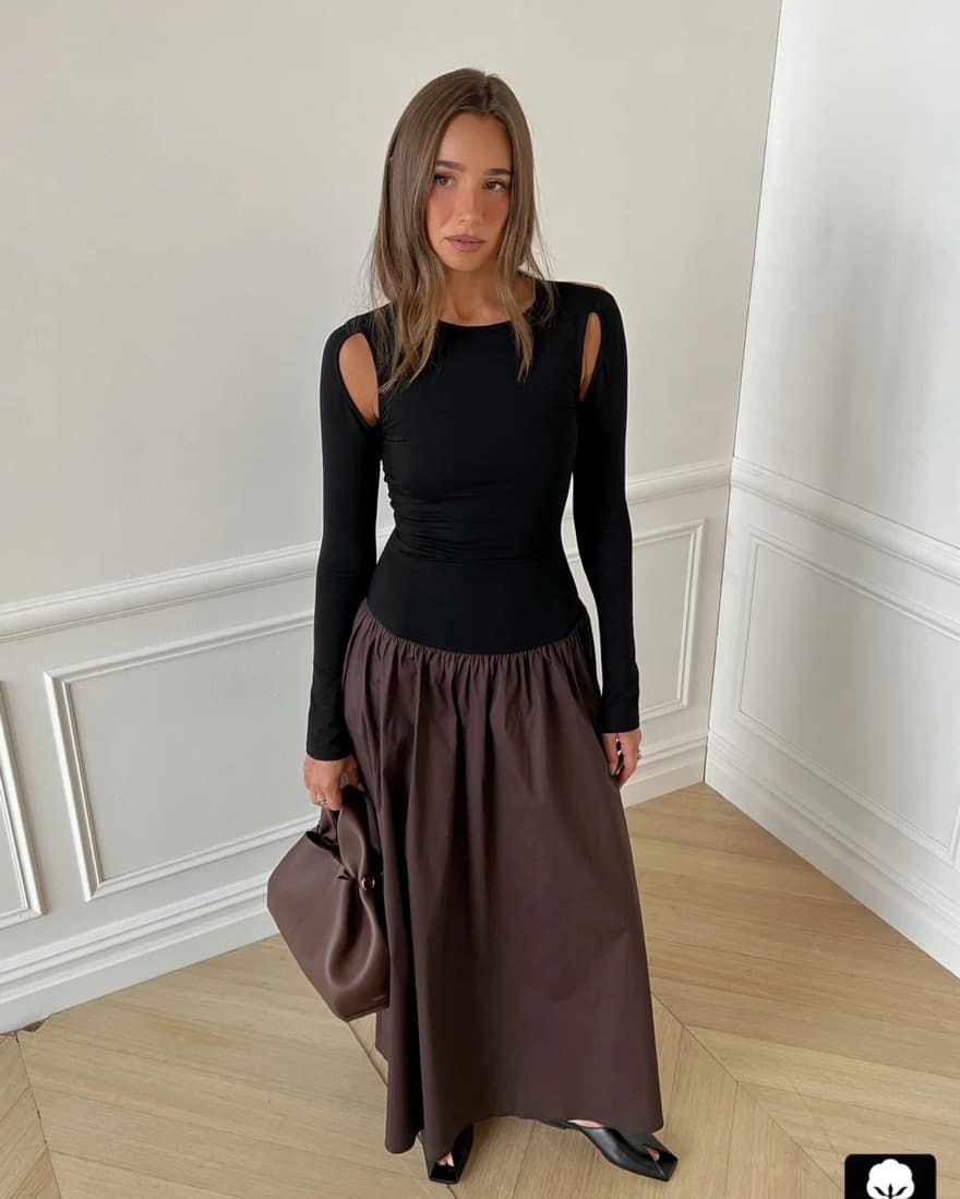 Weworewhat Drop Waist Maxi - Image 1