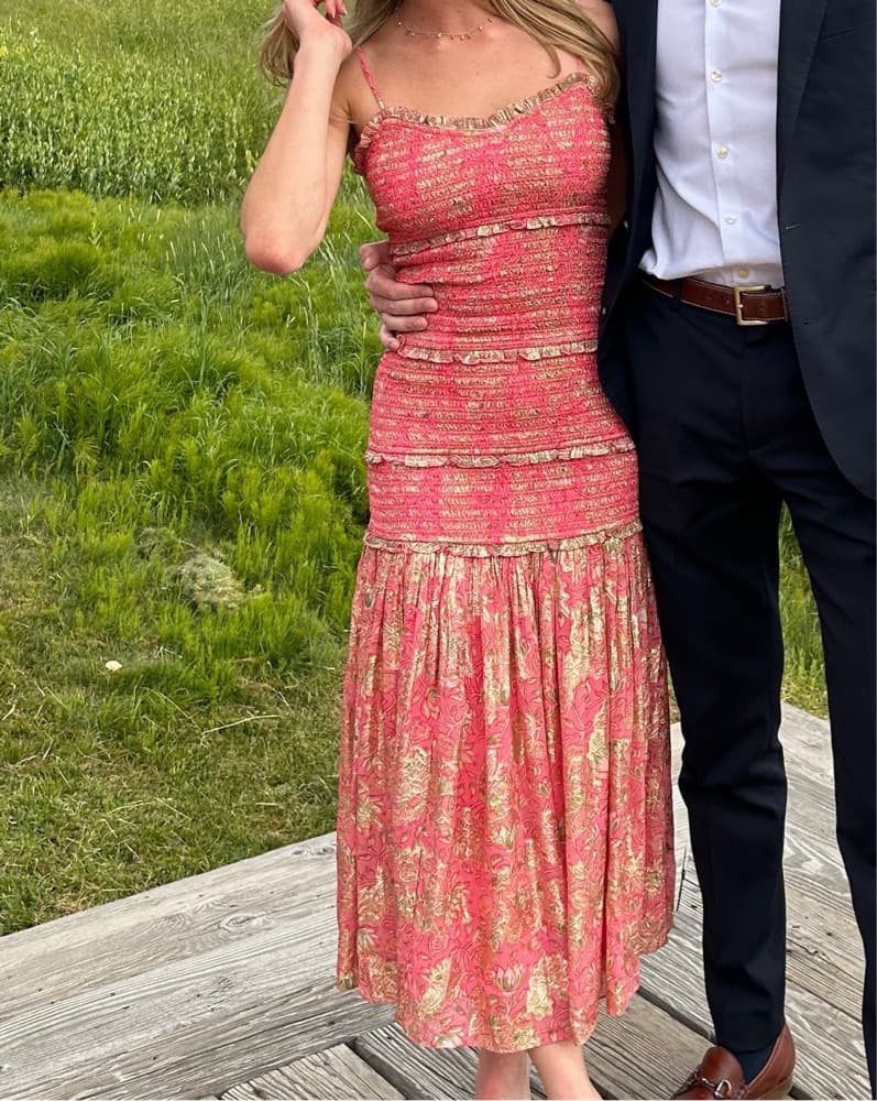 Pink Summer Wedding Guest Dress - Image 4