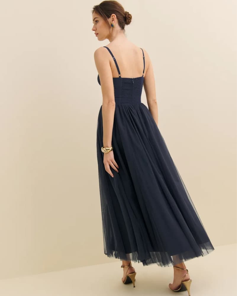 Blue Reformation Formal Dress - Image 2