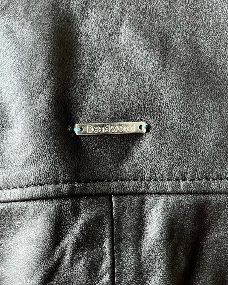 Deadwood Joan Leather Biker Jacket - Image 4