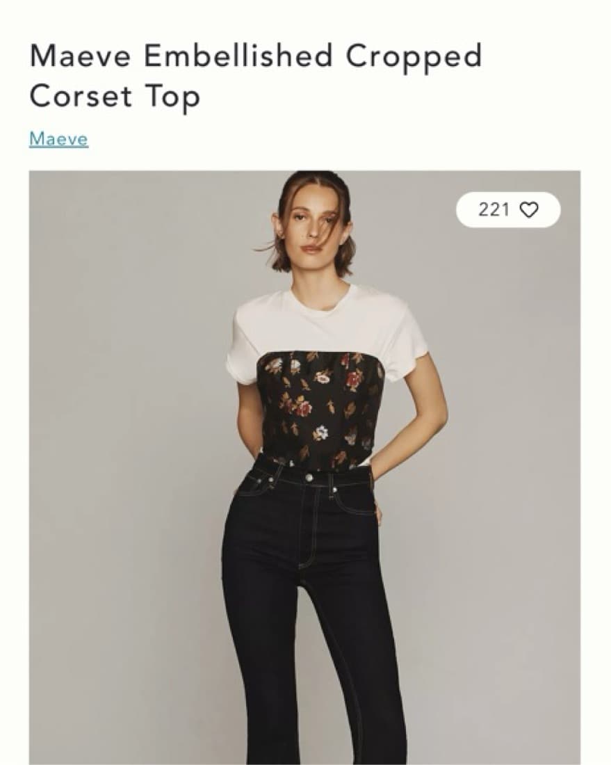 Maeve Embellished Cropped Corset - Image 3