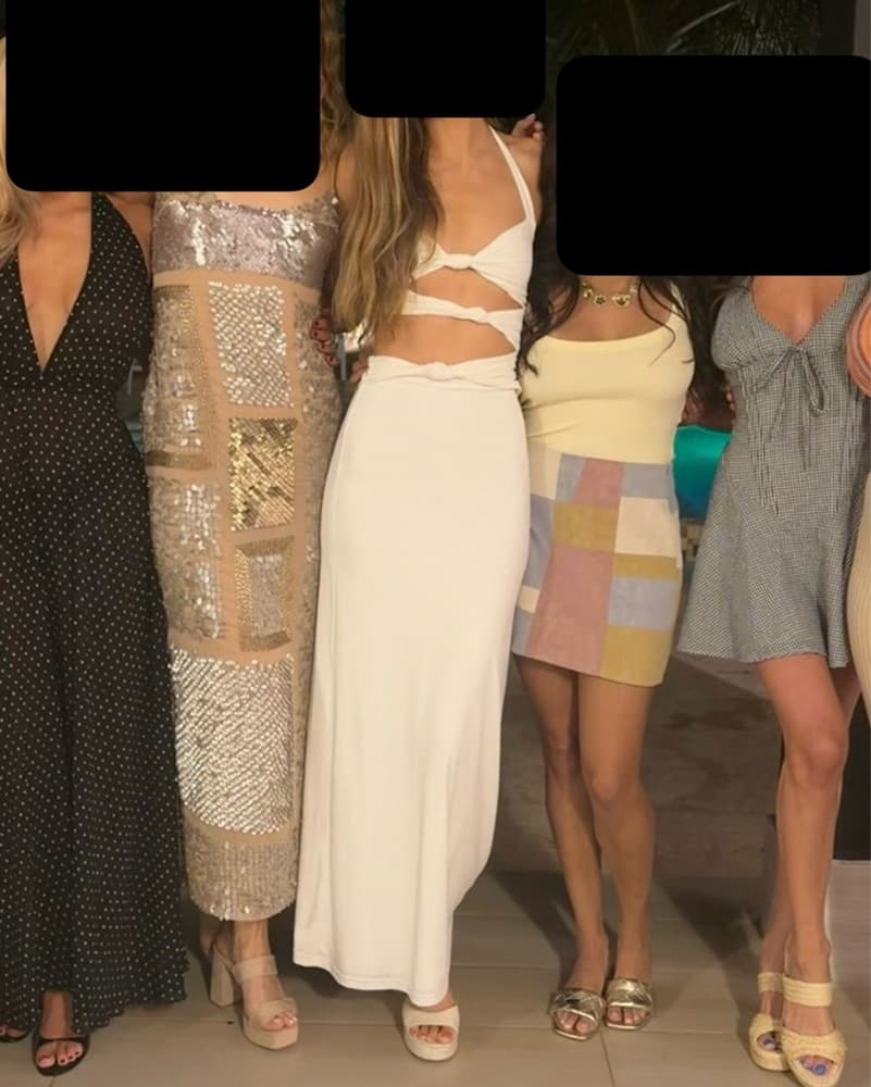 Sasha Therese White Halter Dress - Image 3