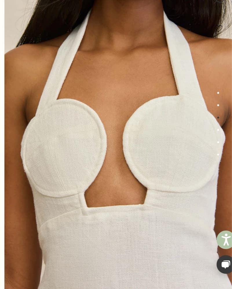 Cult Gaia Cutout Halter Mini Dress - Image 3