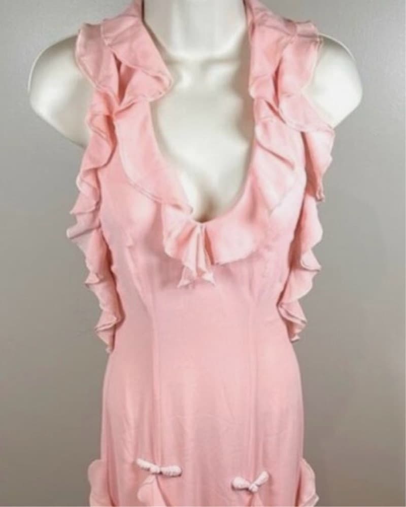 Sau Lee Fiona Ruffle Halter Neck Baby  - Image 3