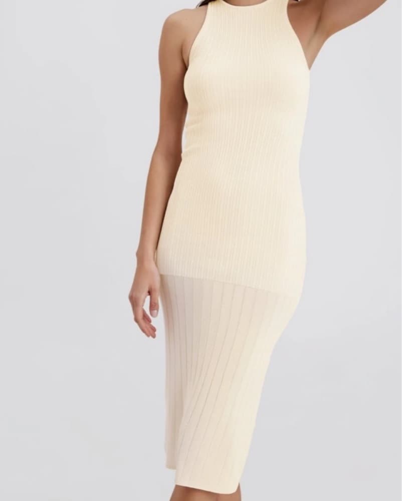 Solid & Striped Sophia Richie Ecru Midi - Image 4
