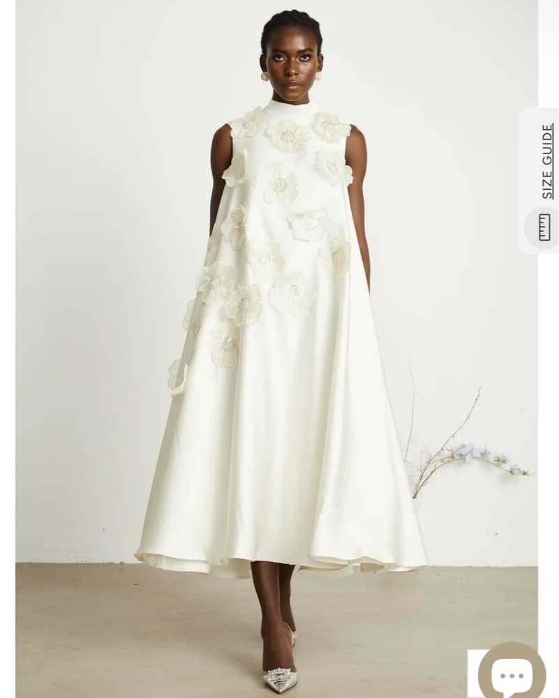 Miss Rosier Emilie Floral Midi Dress - Image 1