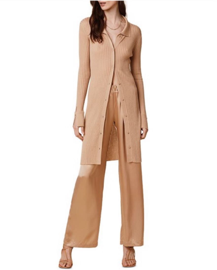 Cashmere Sweater Dress & Silk Pants - Image 1