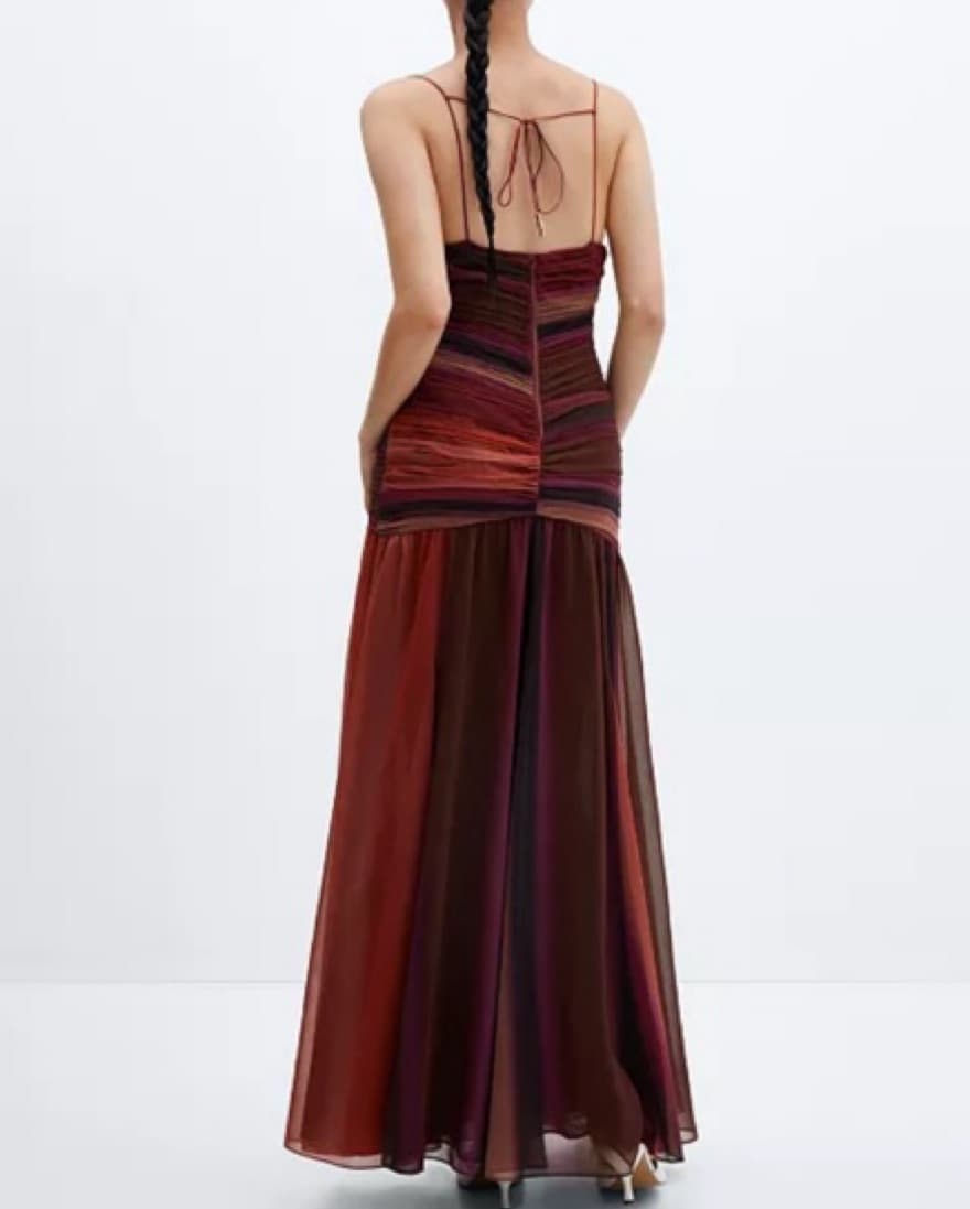 Gradient Draped Gown - Image 5