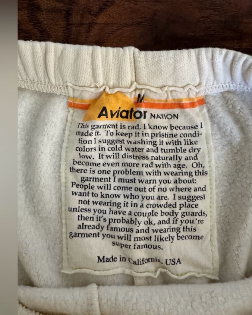 Aviator Nation Smiley Sweatpants - Image 2
