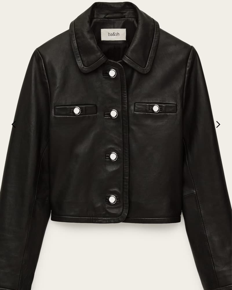 Ba&sh Alexia Cropped Leather Jacket  - Image 3