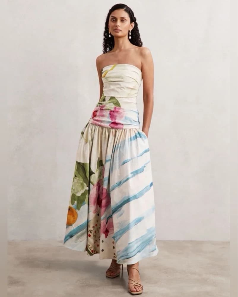 Acler Nershall Watercolor Maxi Dress  - Image 2