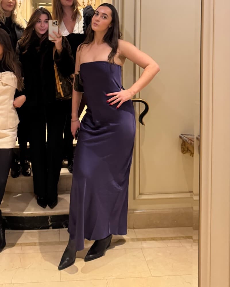 Club Monaco Silk Purple Maxi Dress  - Image 1