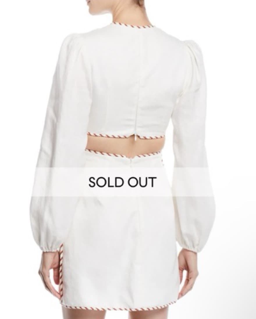 Zimmermann Cut Out Mini Dress - Image 3