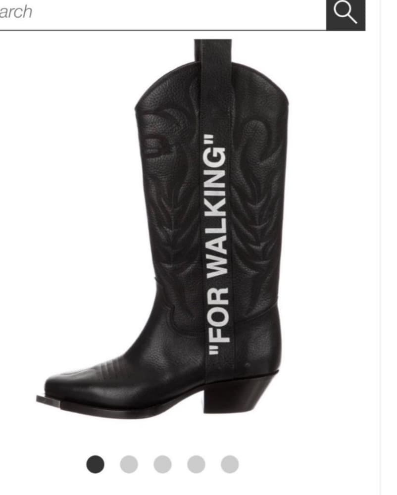 Off-white “FOR WALKING” Boots - Image 1