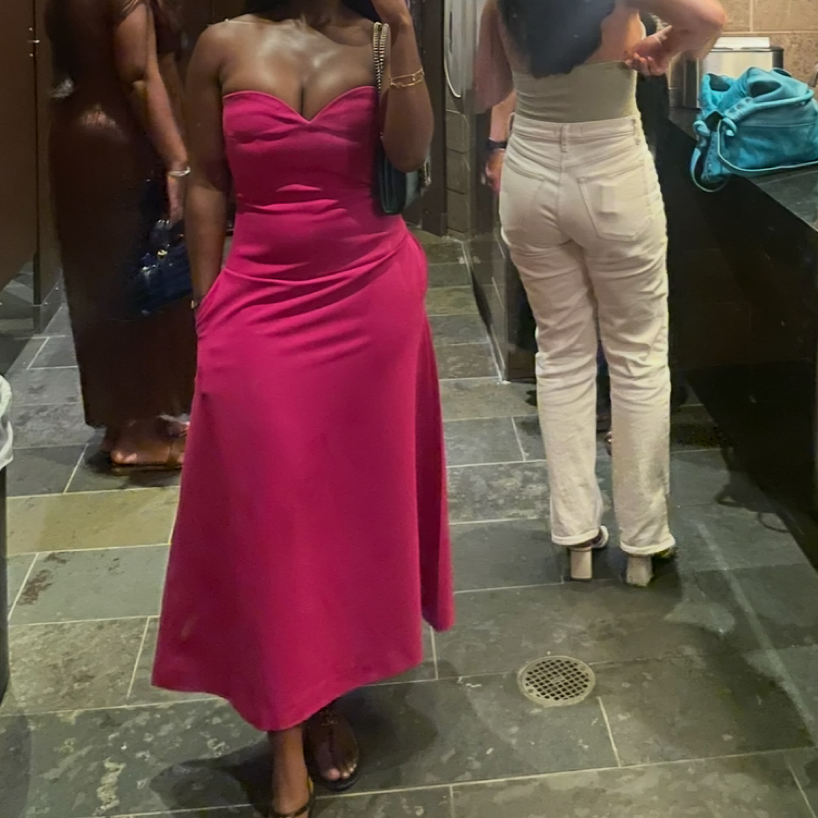 Zara Pink Sweetheart Dress  - Image 2