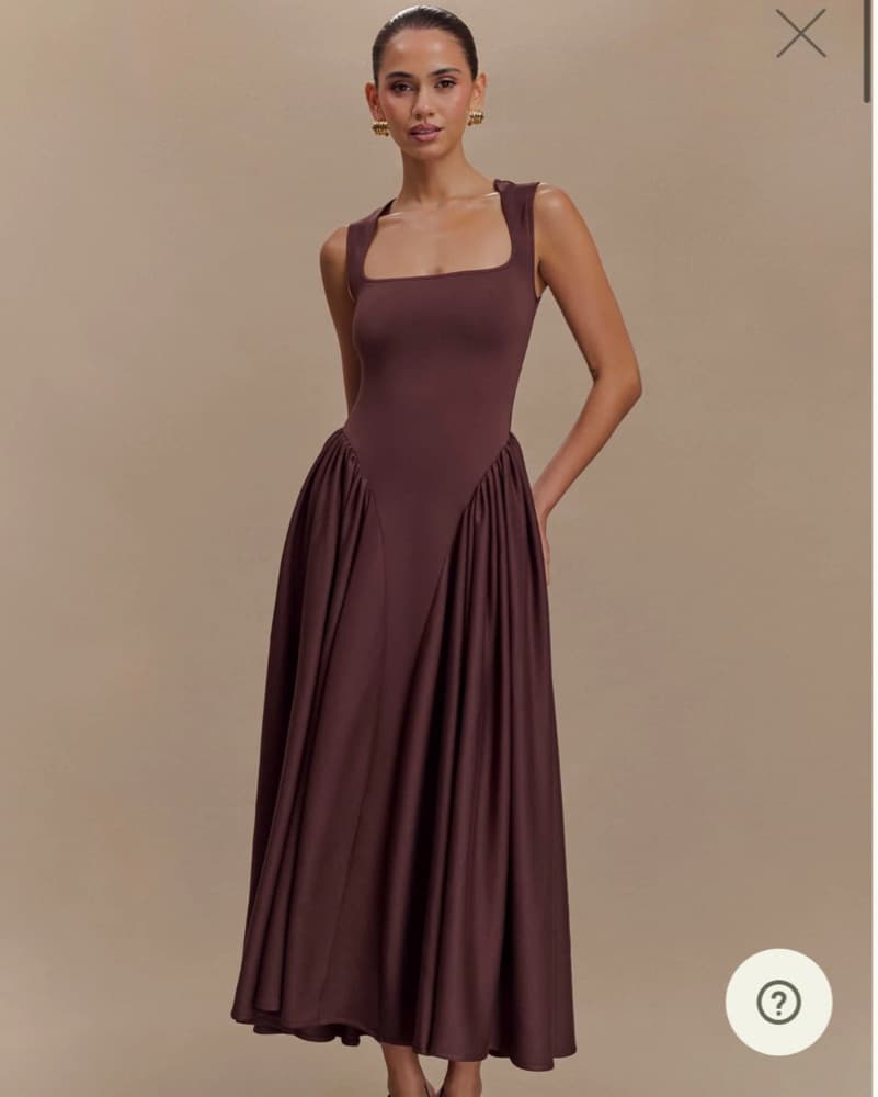 Meshki Brown Dress- Sharon - Image 1