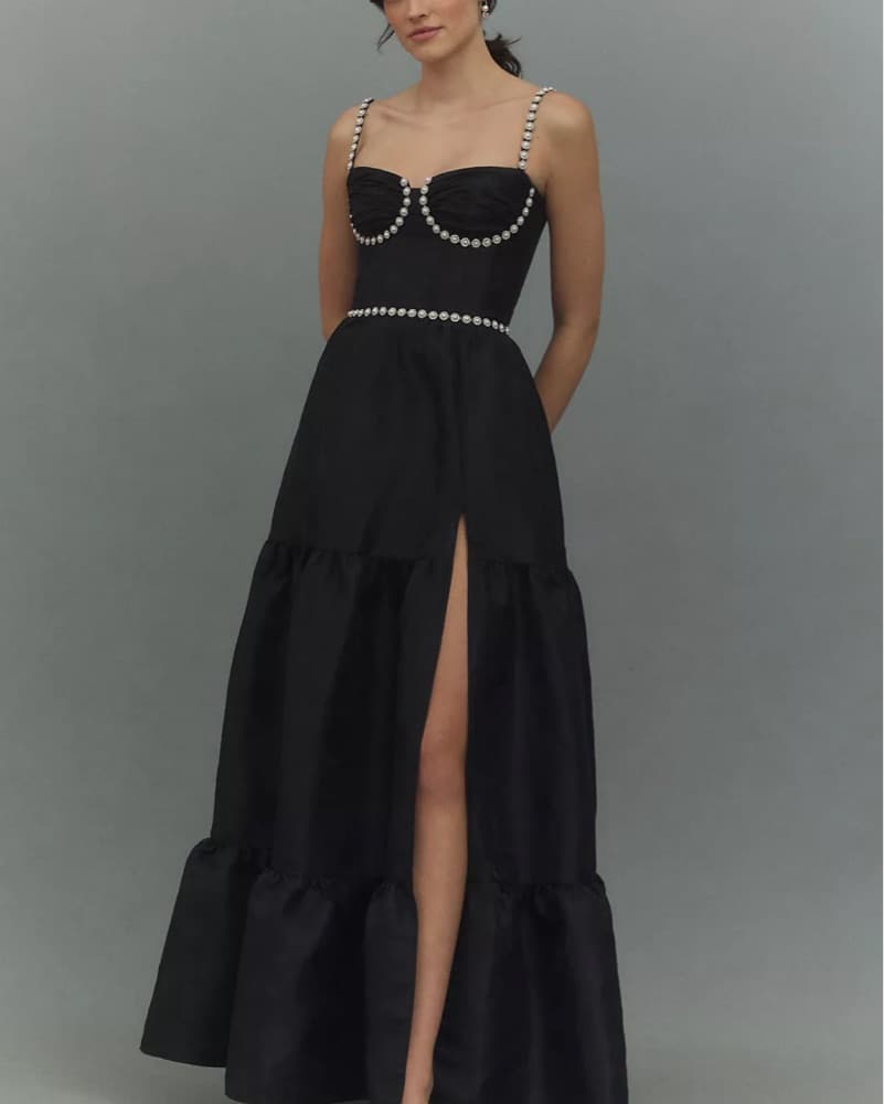 V Chapman Lucetta Gown Black - Image 1